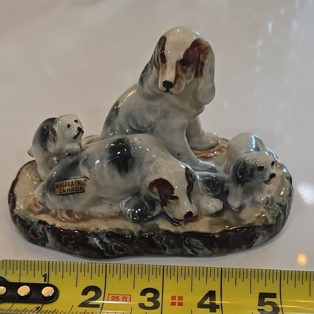Source Unknown Ceramic Dog Figurine - Brown and White